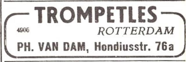Advertentie van Philip van Dam