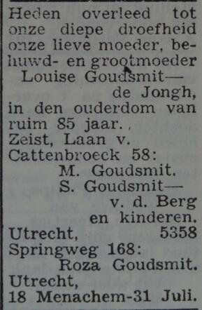 Louise Goudsmit-de Jongh