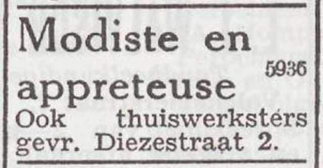 Advertentie van Else Löwenthal-Rosenthal
