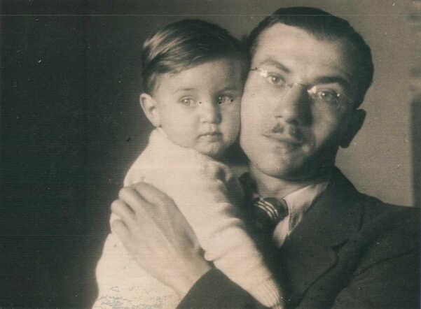 Gregor Lowinsky with his father Max Lowinsky