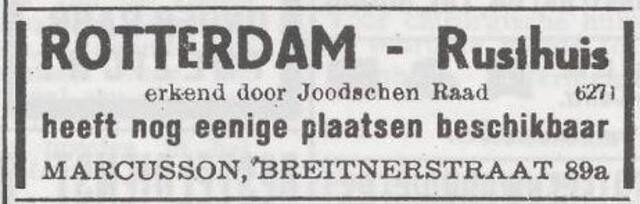 Advertentie van Lüdwig Marcussen
