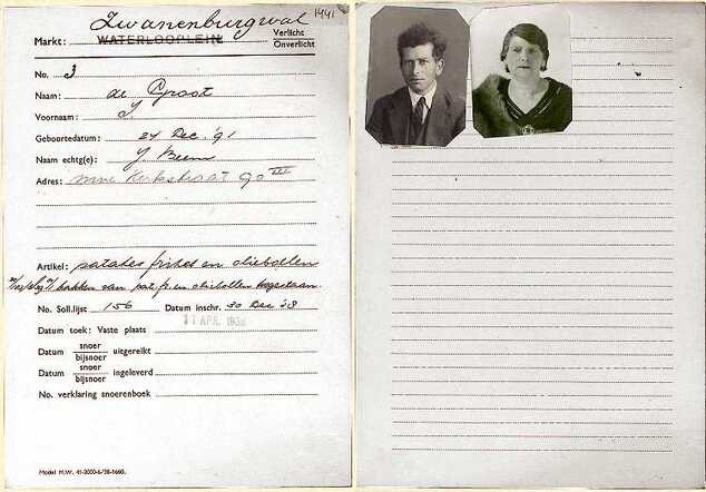 Marktvergunning Isaac en Johanna de Groot-Beem