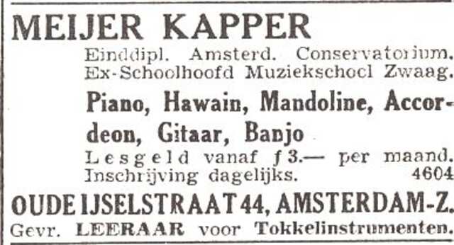 Advertentie van Meijer Kapper