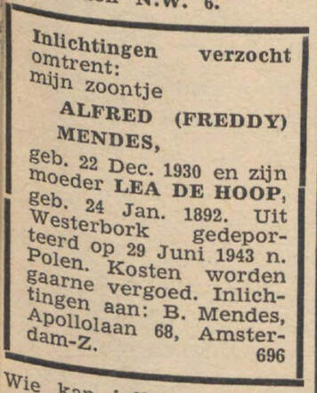 Mendes de Hoop NIW 21-09-1945