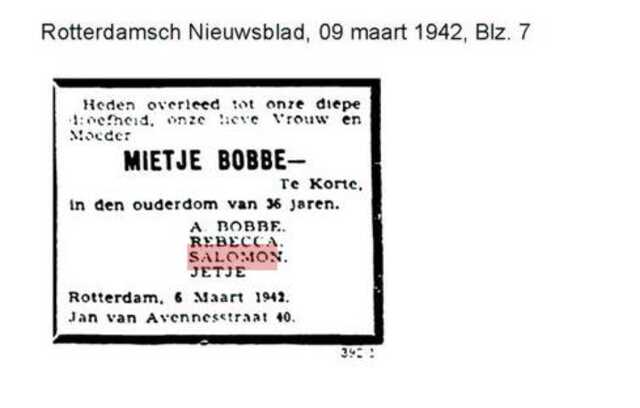 Mietje Bobbe- Te Korte