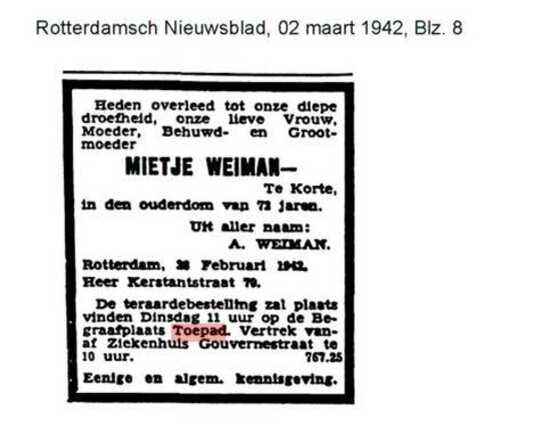 Mietje Weiman-te Korte