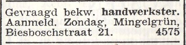 Advertentie van Dawid Josef Mingelgrün
