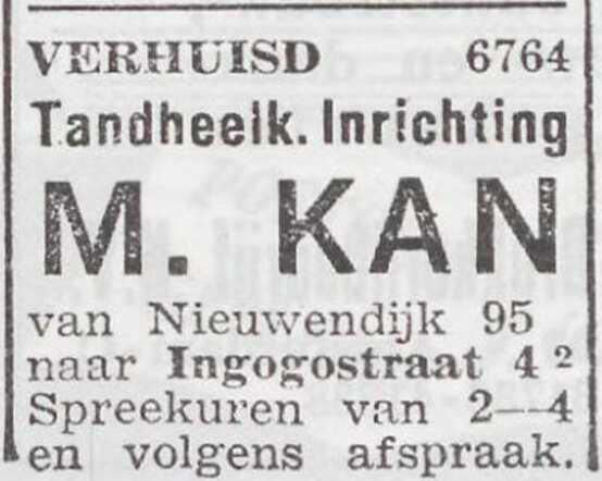 Mededeling van verhuizing