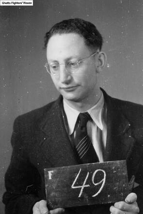 Moshe (Moritz) Heller, gefotografeerd door Breslauer in kamp Westerbork