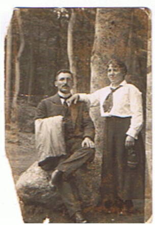 Mozes (Maurits) Caun en Nettina (Netje) Caun-Bak