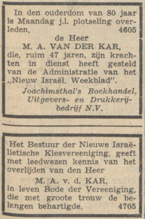 Mozes van de Kar
