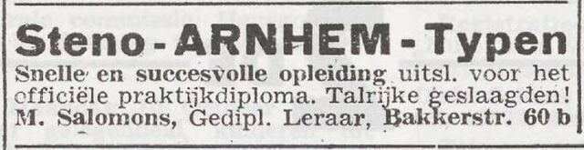 Advertentie van Meijer Salomons
