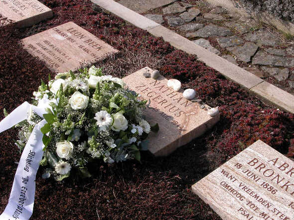 Grave stone for Nathan Zegeriu