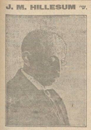Nieuw Israëlietisch  Weekblad 10 augustus 1923, pag. 3. Jeremias Meyer Hillesum 60 jaar.