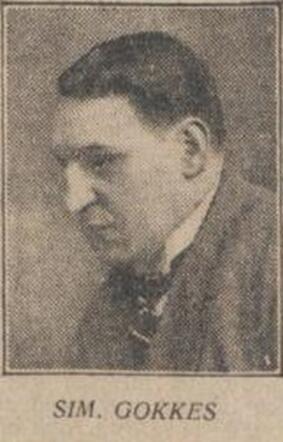 Nieuw Israëlietisch Weekblad 12 februari 1937, pag. 9. Simon Gokkes.