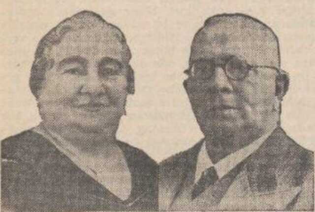 Nieuw Israëlietisch Weekblad, 13 augustus 1937, pag. 10. 50 jaar huwelijk Israël Jacob Hamel en Sanne Hamel-van Tijn.