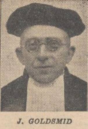 Nieuw Israëlietisch Weekblad 16 april 1937, daged., pag. 12. Jacob Goldsmid, godsdienstleraar.