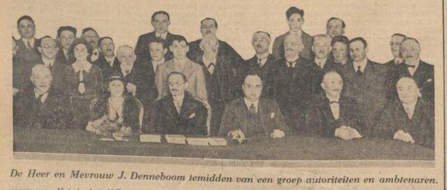 Nieuw Israëlietisch Weekblad 20 mei 1932, pag. 9. Zilveren jubileum J. Denneboom.