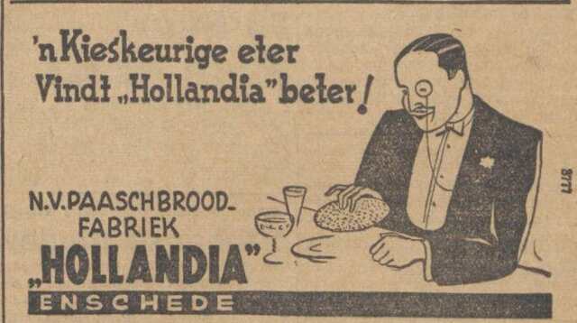 Nieuw Israëlietisch Weekblad, 8 januari 1937, daged., pag. 7. Adv.N.V. Paaschbroodfabriek Hollandia