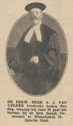 Nieuwsblad van het Noorden, 16 maart 1934, dag,  pag. 9.  Foto Abraham J. van Gelder.