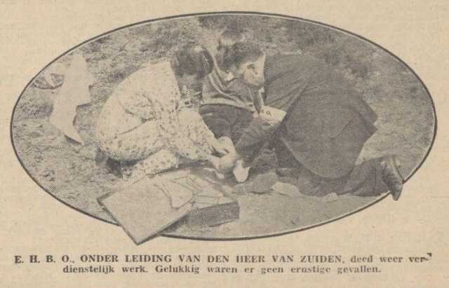 Nieuwsblad van het Noorden, 21 juli 1933, pag. 9. Foto Maurits van Zuiden.