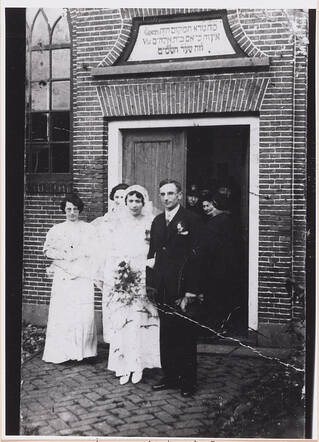 Huwelijk Philip van Bergen en Betje de Levie, Ommen, 1935