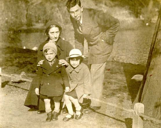 Samuel with Isidore Nooitrust and their parents