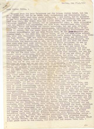 Letter Mansbacher