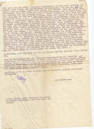 Letter Mansbacher
