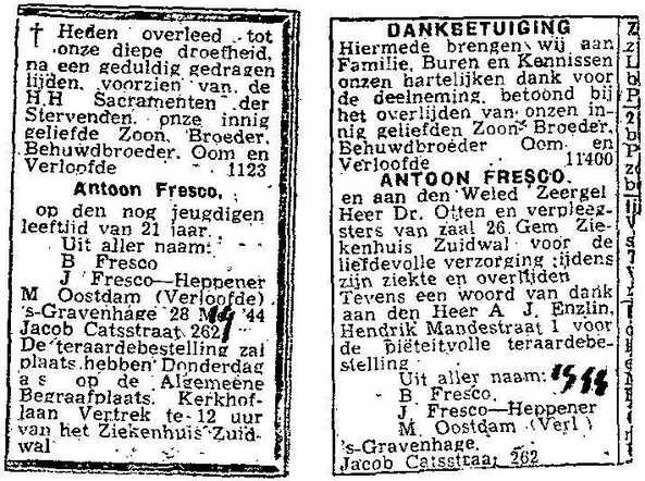 overlijden Antoon Fresco 28051944