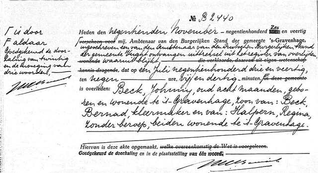 Overlijdensakte-Johnny-Beck