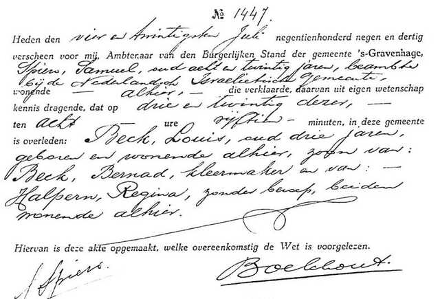 Overlijdensakte-Louis-Beck