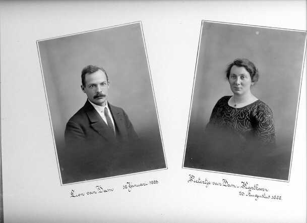 Lion van Dam en zijn vrouw Pietertje van Dam-Hartkoorn