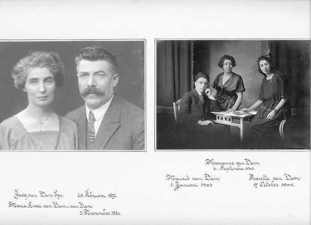 Rosette (Ro) en haar ouders, broer en zuster