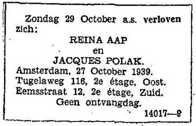 Verloving Polak-Aap
