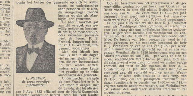 Portret Lammert Roeper in NIW 12-8-1932