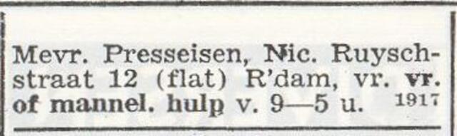Gezin Moritz Heinrich Presseisen