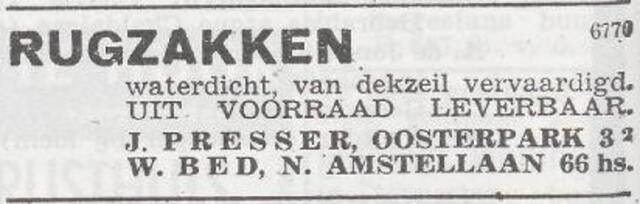Handelswaar van Jacob Presser