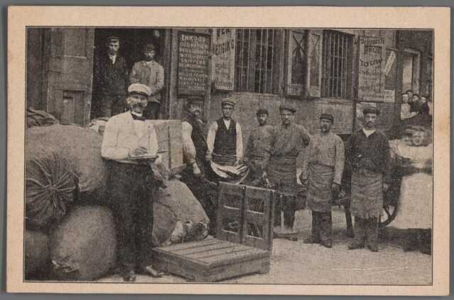 De Papiermolen van Hartog Lierens. Raamgracht/Zwanenburgwal 24/26. 1910