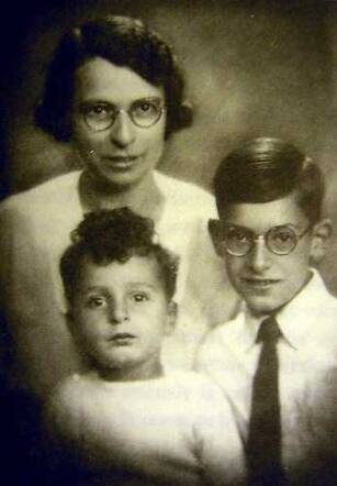 Rachel Blom and her two sons