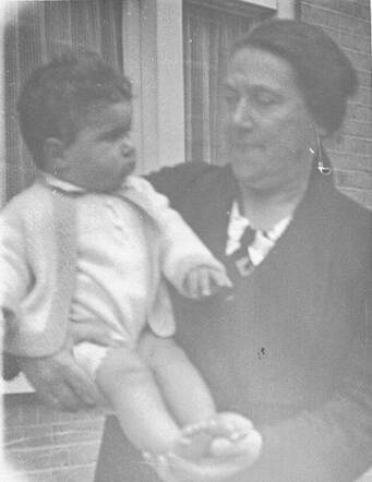 Rudolf Joseph Reens with  his grandmother
