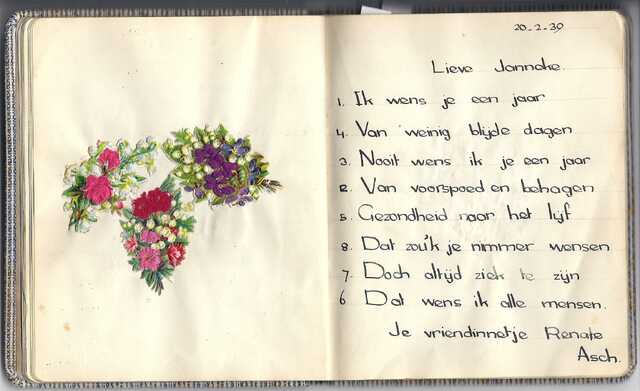 Renate Asch in Poezie Abum