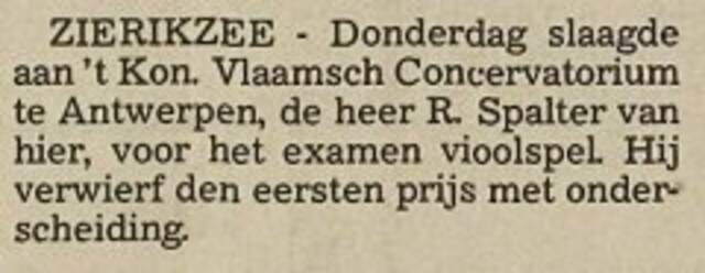 Roger Spalter in Zierikzeesche Nieuwsbode 13 juli 1984 pag 10