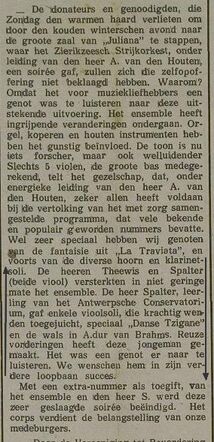 Roger Spalter in Zierikzeesche Nieuwsbode van 29 februari 1932 pag 1
