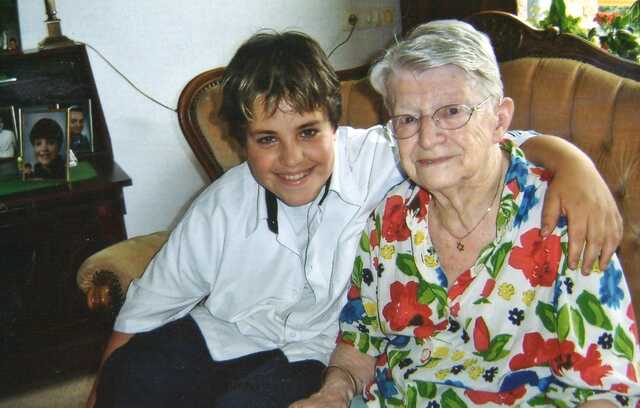 Rosa Kersse met kleinzoon Morris 2006