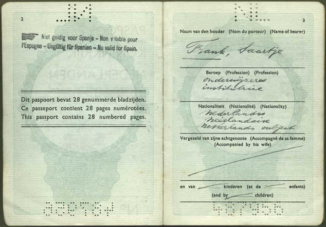 Passport Saartje Frank 2