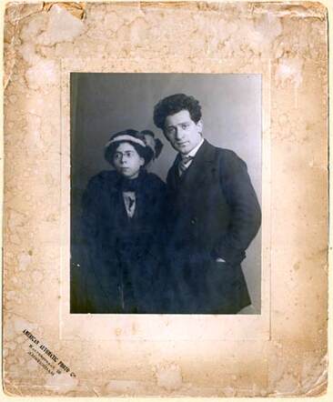 Sabella Johanna Polak-Beem met haar echtgenoot, 1920