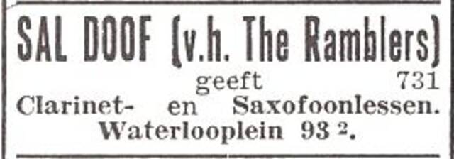 Advertentie van Salomon Doof