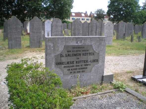 Grafsteen Salomon Kottek en Anneliese Loeb