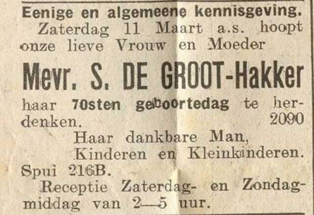Sara de Groot-Hakker